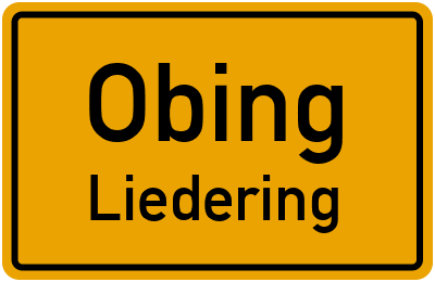 Straßenverzeichnis Obing Liedering