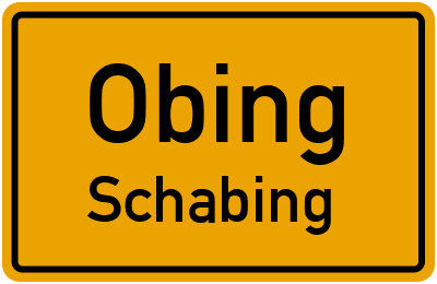 Straßenverzeichnis Obing Schabing