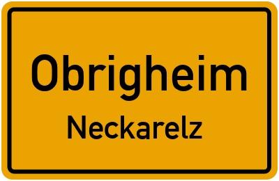 Straßenverzeichnis Obrigheim Neckarelz