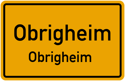 Straßenverzeichnis Obrigheim Obrigheim