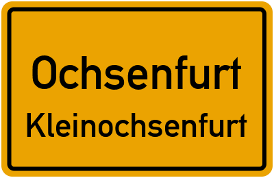 Straßenverzeichnis Ochsenfurt Kleinochsenfurt