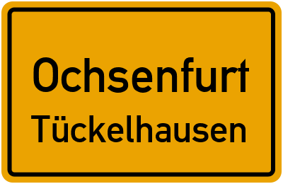 Ortsschild Ochsenfurt Tückelhausen