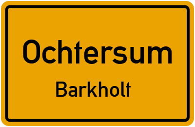 Straßenverzeichnis Ochtersum Barkholt