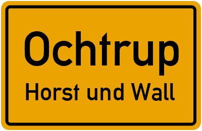 Straßenverzeichnis Ochtrup Horst und Wall