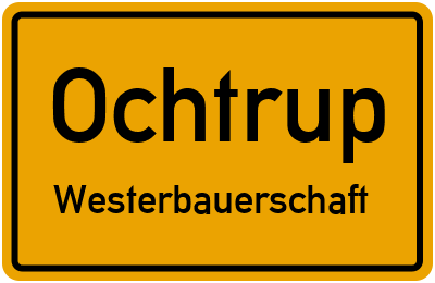 Straßenverzeichnis Ochtrup Westerbauerschaft