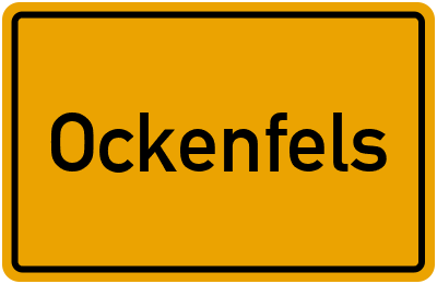Ortsschild von Gemeinde Ockenfels in Rheinland-Pfalz