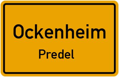 Straßenverzeichnis Ockenheim Predel