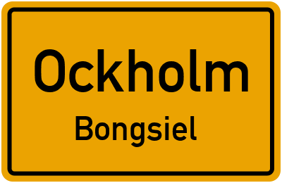 Straßenverzeichnis Ockholm Bongsiel