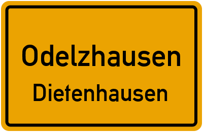 Straßenverzeichnis Odelzhausen Dietenhausen