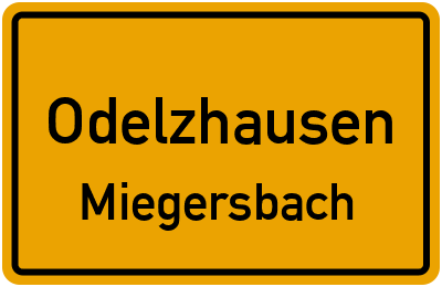 Straßenverzeichnis Odelzhausen Miegersbach