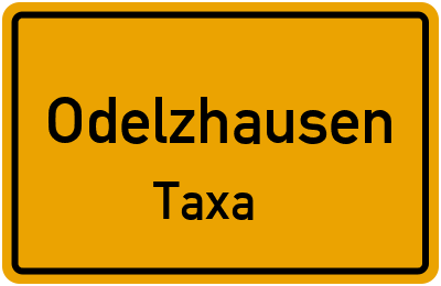 Straßenverzeichnis Odelzhausen Taxa