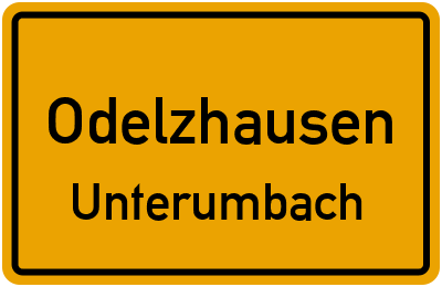Straßenverzeichnis Odelzhausen Unterumbach
