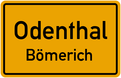 Straßenverzeichnis Odenthal Bömerich