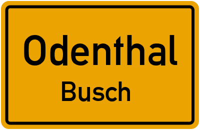 Straßenverzeichnis Odenthal Busch