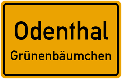 Straßenverzeichnis Odenthal Grünenbäumchen