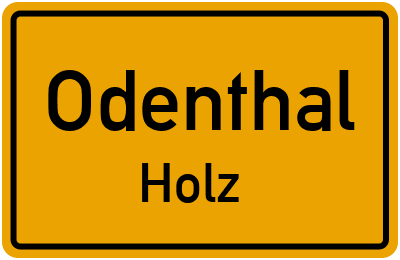 Straßenverzeichnis Odenthal Holz
