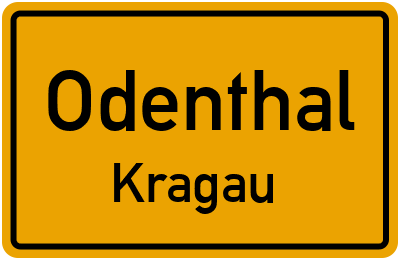 Ortsschild Odenthal Kragau