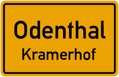 Ortsschild Odenthal Kramerhof
