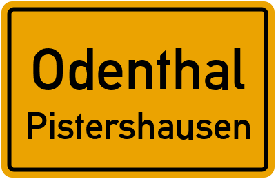 Straßenverzeichnis Odenthal Pistershausen