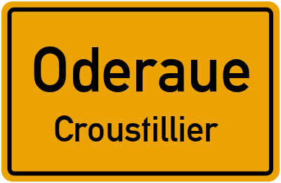 Straßenverzeichnis Oderaue Croustillier