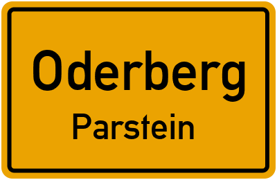 Straßenverzeichnis Oderberg Parstein