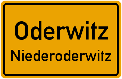 Ortsschild Oderwitz Niederoderwitz