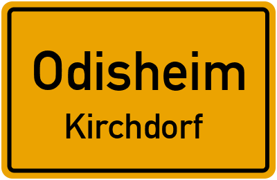 Straßenverzeichnis Odisheim Kirchdorf
