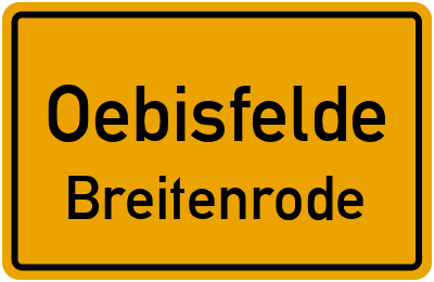 Ortsschild Oebisfelde Breitenrode