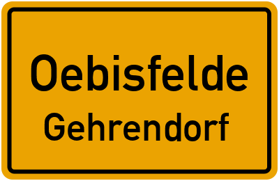 Ortsschild Oebisfelde Gehrendorf