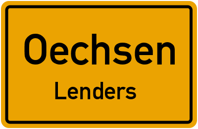 Straßenverzeichnis Oechsen Lenders