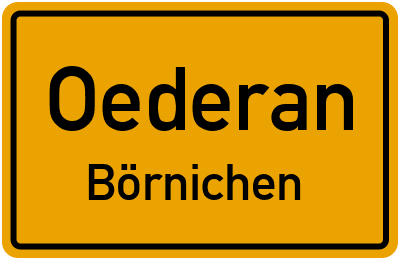 Straßenverzeichnis Oederan Börnichen