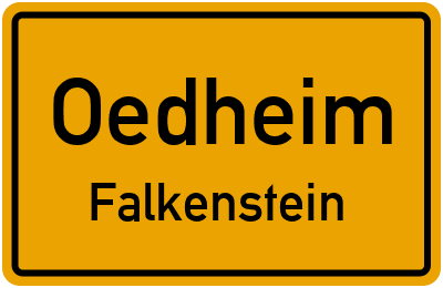 Straßenverzeichnis Oedheim Falkenstein