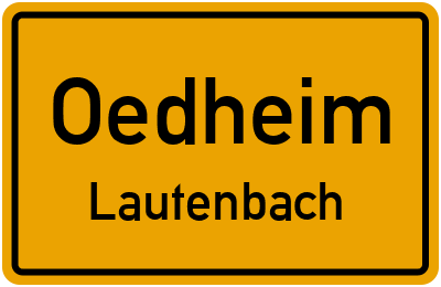 Straßenverzeichnis Oedheim Lautenbach