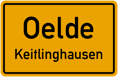 Straßenverzeichnis Oelde Keitlinghausen