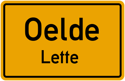 Straßenverzeichnis Oelde Lette