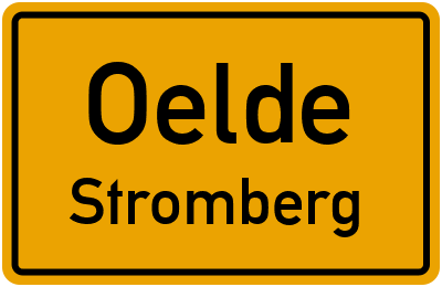 Ortsschild Oelde Stromberg