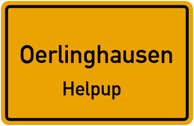Straßenverzeichnis Oerlinghausen Helpup