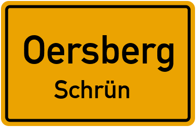 Straßenverzeichnis Oersberg Schrün