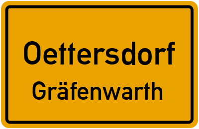Straßenverzeichnis Oettersdorf Gräfenwarth