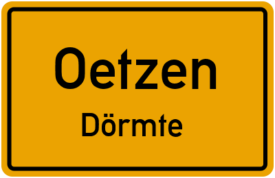 Straßenverzeichnis Oetzen Dörmte