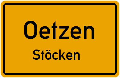 Straßenverzeichnis Oetzen Stöcken