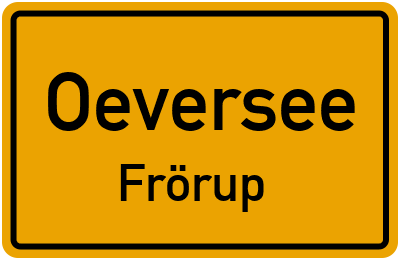 Straßenverzeichnis Oeversee Frörup