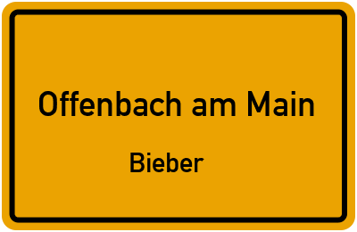 Straßenverzeichnis Offenbach am Main Bieber