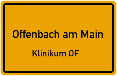 Straßenverzeichnis Offenbach am Main Klinikum OF
