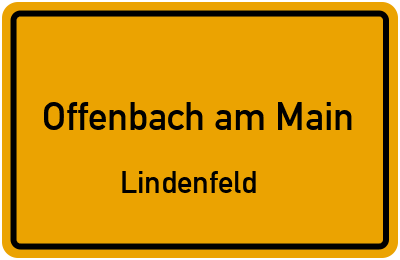 Straßenverzeichnis Offenbach am Main Lindenfeld