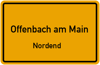 Straßenverzeichnis Offenbach am Main Nordend