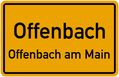 Straßenverzeichnis Offenbach Offenbach am Main
