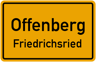 Ortsschild Offenberg Friedrichsried