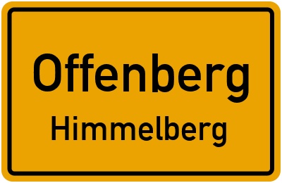 Ortsschild Offenberg Himmelberg