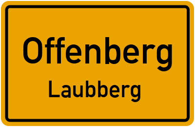Straßenverzeichnis Offenberg Laubberg